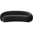  Manufacturer Color_Black -- Emery 95" Black Velvet Upholstered Sofa IMAGE 3