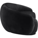  Manufacturer Color_Black -- Emery 95" Black Velvet Upholstered Sofa IMAGE 4