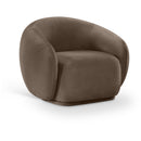  Manufacturer Color_Brown -- Emery Brown Velvet Upholstered Chair IMAGE 1