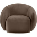  Manufacturer Color_Brown -- Emery Brown Velvet Upholstered Chair IMAGE 3