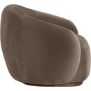  Manufacturer Color_Brown -- Emery Brown Velvet Upholstered Chair IMAGE 4