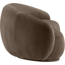  Manufacturer Color_Brown -- Emery 77" Brown Velvet Upholstered Loveseat IMAGE 4