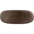 Meridian Emery Brown Velvet Loveseat IMAGE 5