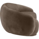  Manufacturer Color_Brown -- Emery 95" Brown Velvet Upholstered Sofa IMAGE 4