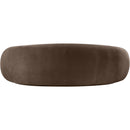  Manufacturer Color_Brown -- Emery 95" Brown Velvet Upholstered Sofa IMAGE 5