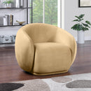  Manufacturer Color_Camel -- Emery Camel Velvet Upholstered Chair IMAGE 2