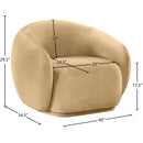  Manufacturer Color_Camel -- Emery Camel Velvet Upholstered Chair IMAGE 7