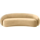  Manufacturer Color_Camel -- Emery 95" Camel Velvet Upholstered Sofa IMAGE 3