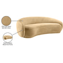  Manufacturer Color_Camel -- Emery 95" Camel Velvet Upholstered Sofa IMAGE 8