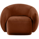  Manufacturer Color_Cognac -- Emery Cognac Velvet Upholstered Chair IMAGE 3