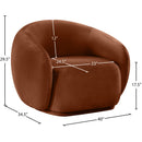  Manufacturer Color_Cognac -- Emery Cognac Velvet Upholstered Chair IMAGE 7