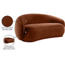  Manufacturer Color_Cognac -- Emery 77" Cognac Velvet Upholstered Loveseat IMAGE 8