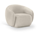 Meridian Emery Cream Velvet Chair IMAGE 1
