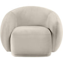  Manufacturer Color_Cream -- Emery Cream Velvet Upholstered Chair IMAGE 3