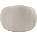  Manufacturer Color_Cream -- Emery Cream Velvet Upholstered Chair IMAGE 5