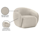  Manufacturer Color_Cream -- Emery Cream Velvet Upholstered Chair IMAGE 8