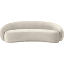 Meridian Emery Cream Velvet Sofa IMAGE 3