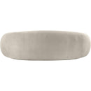 Meridian Emery Cream Velvet Sofa IMAGE 5