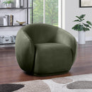  Manufacturer Color_Green -- Emery Green Velvet Upholstered Chair IMAGE 2