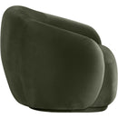  Manufacturer Color_Green -- Emery Green Velvet Upholstered Chair IMAGE 4