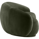  Manufacturer Color_Green -- Emery 77" Green Velvet Upholstered Loveseat IMAGE 4