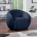  Manufacturer Color_Navy -- Emery Navy Velvet Upholstered Chair IMAGE 2