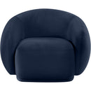 Meridian Emery Navy Velvet Chair IMAGE 3
