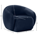  Manufacturer Color_Navy -- Emery Navy Velvet Upholstered Chair IMAGE 7