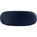Meridian Emery Navy Velvet Loveseat IMAGE 5