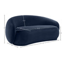 Manufacturer Color_Navy -- Emery 77" Navy Velvet Upholstered Loveseat IMAGE 7