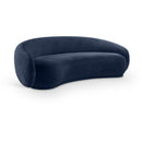  Manufacturer Color_Navy -- Emery 95" Navy Velvet Upholstered Sofa IMAGE 1