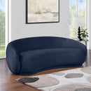 Manufacturer Color_Navy -- Emery 95" Navy Velvet Upholstered Sofa IMAGE 2