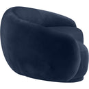  Manufacturer Color_Navy -- Emery 95" Navy Velvet Upholstered Sofa IMAGE 4