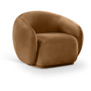  Manufacturer Color_Saddle -- Emery Saddle Velvet Upholstered Chair IMAGE 1