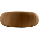 Meridian Emery Saddle Velvet Loveseat IMAGE 5