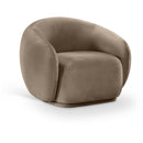 Meridian Emery Taupe Velvet Chair IMAGE 1