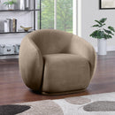  Manufacturer Color_Taupe -- Emery Taupe Velvet Upholstered Chair IMAGE 2