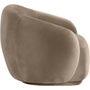  Manufacturer Color_Taupe -- Emery Taupe Velvet Upholstered Chair IMAGE 4