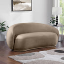  Manufacturer Color_Taupe -- Emery 77" Taupe Velvet Upholstered Loveseat IMAGE 2