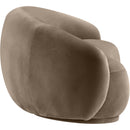  Manufacturer Color_Taupe -- Emery 77" Taupe Velvet Upholstered Loveseat IMAGE 4