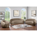  Manufacturer Color_Taupe -- Emery 77" Taupe Velvet Upholstered Loveseat IMAGE 9