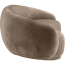  Manufacturer Color_Taupe -- Emery 95" Taupe Velvet Upholstered Sofa IMAGE 4