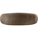 Manufacturer Color_Taupe -- Emery 95" Taupe Velvet Upholstered Sofa IMAGE 5