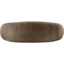 Meridian Emery Taupe Velvet Sofa IMAGE 5