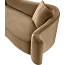  Manufacturer Color_Beige -- Meridian Destin Stationary Fabric Loveseat IMAGE 12