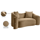 Meridian Destin Beige Velvet Loveseat IMAGE 18