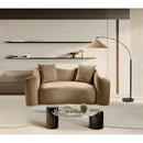  Manufacturer Color_Beige -- Meridian Destin Stationary Fabric Loveseat IMAGE 2
