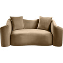  Manufacturer Color_Beige -- Meridian Destin Stationary Fabric Loveseat IMAGE 3