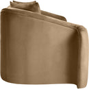  Manufacturer Color_Beige -- Meridian Destin Stationary Fabric Loveseat IMAGE 7
