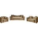 Meridian Destin Beige Velvet Sofa IMAGE 15